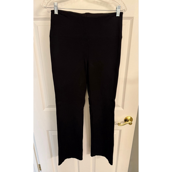 Liz Claiborne Lori Bootcut Legging Pants Womens M Black Secretly Slimming